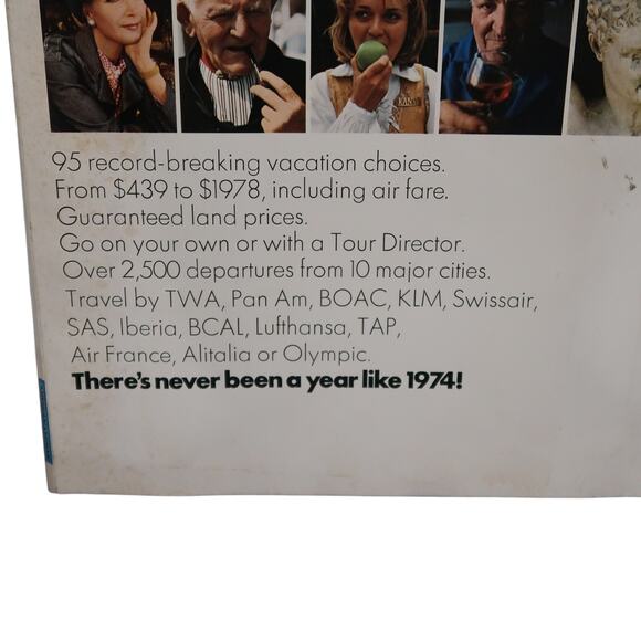 American Express Vacations The Europe Book 1974 Travel Photography Vintage - Picture 3 of 6